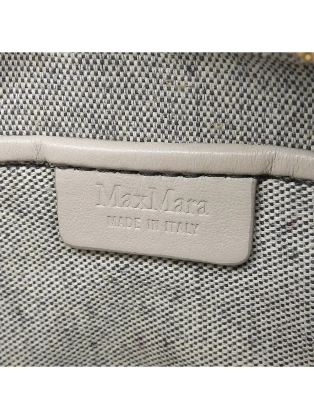 Max Mara Elsa M Logo Crossbody Shoulder Bag Gray